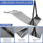 Portable Airplane Foot Rest Hammock Speed Train Bus Car Adjustable Footrest Hanger Travel Sleep Office for Airplane, Office, Under Desk, Car - Image 4