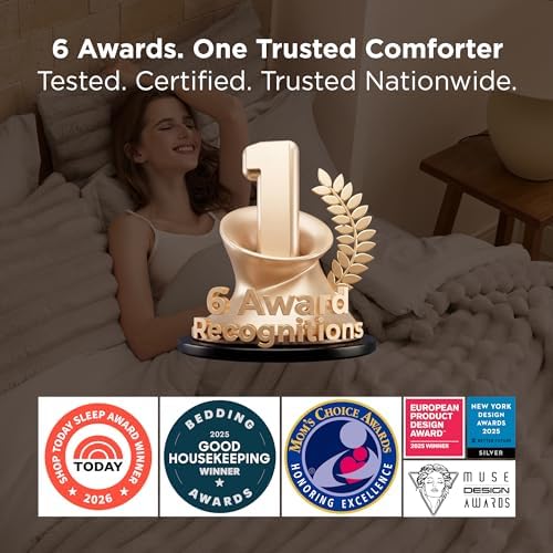 Bedsure 2-in-1 Comforter Set with Detachable Fleece Blanket, Pink King - Image 3