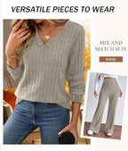 RUMIA Lounge Sets for Women Cozy Travel Matching Sweater Fall Outfits - Image 3