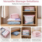 Vacuum Storage Bags - No Pump, Space Saver for Clothes (M+L-4 pack) - Image 5