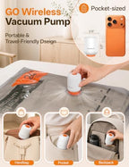 15 Pack Vacuum Storage Bags for Travel with Rechargeable Cordless Pump - Image 4