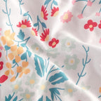 SLEEP ZONE King Size Comforter Set, Breathable Jersey Knit Soft Duvet Insert Set 3 Pieces Flower Leaves Pattern Bedding Sets for Bedroom All Season, Flower Leaves - Image 3