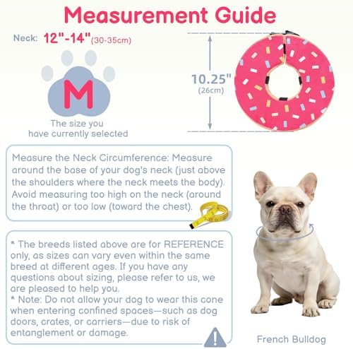 Dog Cone, No-Inflation Sponge Donut Collar for Dogs After Surgery - Image 5