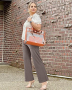 G4Free EverGoing Wide Leg Yoga Pants for Women Crossover Waist with Pockets - Image 3