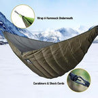 AYAMAYA Single & Double Hammock Underquilt, 4 Season Camping Hammock Quilt - Image 5