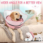 Supet Raised Inflatable Dog Cone Collar to Stop Licking, Soft Dog Cone Alternative After Surgery, Pet Neck Donut Collar for Small Medium Large Dogs - Image 5