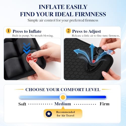 Travel Seat Cushion for Airplane: Inflatable Seat Cushion for Long Flights - Image 5
