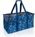 Extra Large Utility Tote Bag - Oversized Collapsible Beach Bag - Anchor by Lucazzi