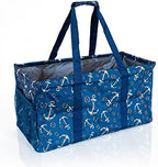 Extra Large Utility Tote Bag - Oversized Collapsible Beach Bag - Anchor by Lucazzi