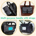 Kopi Baby Portable Diaper Changing Pad, Wipes Pocket, Premium Black Arrows - Image 3