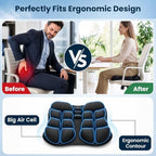 Airplane Seat Cushion, Inflatable Seat Cushion with Built-in Pump - Image 5