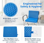 Shower Seat Cushion for People with Limited Mobility,3D Air Mesh - Image 3