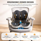 Seat Cushion and Lumbar Support for Office Chair & Car Seat, Memory Foam Ergonomic Design for Long Sitting, Sciatica Support & Tailbone Pressure Relief - Image 6