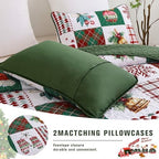 Mybedsoul Christmas Quilt Set Queen Size, Christmas Patchwork Bedding Set - Image 4