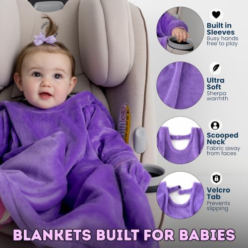 Buckle Me Baby Cozy Car Seat Blanket -Wearable Car Seat Blankets for Babies - Image 3