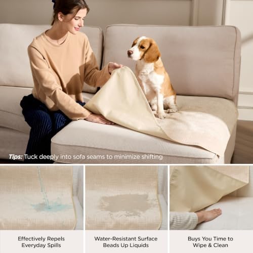 Bedsure Waterproof Bed Cover for Bed and Dogs Quick Drying, 68x82IN - Image 2