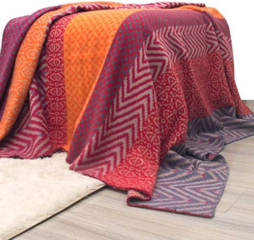 Wool Blanket (Red Stripe, 73x58In) - Image 3