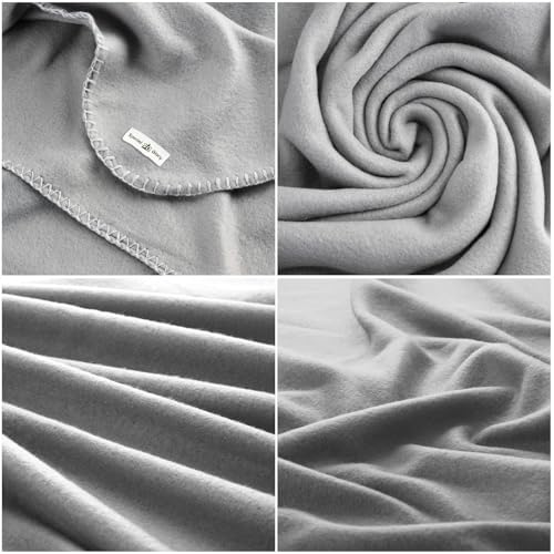 Fleece Throw Blankets Bulk Fleece Blankets Solid Wholesale Lightweight Warm Soft for Pet Bed Sofa Couch Office Wedding Gifts Travel Seasons (Assorted #8,Pack of 6-50x60 Inches) - Image 4