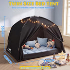Twin Bed Tent for Kids and Adults, Indoor Blackout Sleeping Play Tents - Image 3