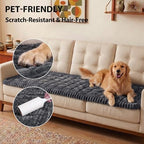 Fixwal Waterproof Flannel Dog Couch Cover, 27.6" x 59", Dark Grey - Image 6