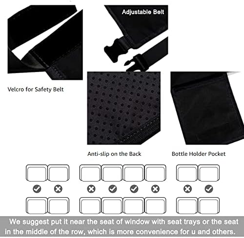 Airplane Footrest Seat Extender for Kids: GEMGO Toddler Airplane Travel Bed, Portable Foot Rest for Flights - Leg Rest for Baby to Lie Down on Plane Travel Accessories - Image 3