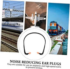 Ipetboom 20pcs Earplugs Reusable Banded Ear Plugs for Construction Loud Noise Hearing Protection Snoring Airplane Travel Memory - Image 6