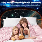 inhand Cooling Blanket - Cooling Blankets for Hot Sleepers -Decorative Lightweight Breathable Summer Cold Blankets for Sleeping Night Sweats to Keep Cool-(90"x108") Peach Pink - Image 5