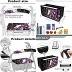 LedBack Universal Walker Accessories White Cat Purple Daisy Walker Seat Covers and Backrest Covers Durable Large Capacity Storage Basket for Wheelchair - Image 6