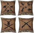 Feelyou Bear Deer Throw Pillow Covers Soft 16" x 16" by Feelyou