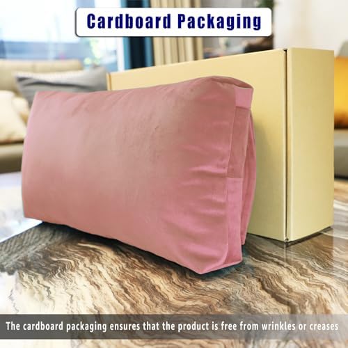 Velvet Recliner Headrest Pillow, Non-Slip Neck Support, Pink - Image 2