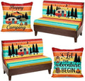 Britimes RV Dinette Cushion Covers Set, 6 Pack, for Camper, Sunset Camping by Britimes
