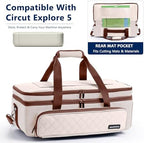 Double Layer Carrying Case with Cutting Mat Pocket & Accessories Storage - Image 4