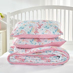 SLEEP ZONE King Size Comforter Set, Breathable Jersey Knit Soft Duvet Insert Set 3 Pieces Flower Leaves Pattern Bedding Sets for Bedroom All Season, Flower Leaves - Image 7