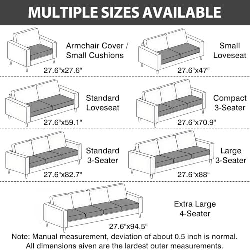 Fixwal Waterproof Flannel Dog Couch Cover, 27.6" x 59", Dark Grey - Image 2