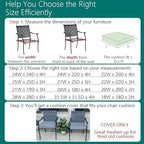 FLYMEI Patio Cushion Covers 20x20x2, Grey, 4Packs - Image 2