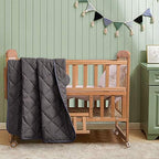 FLXXIE 43x60 Inches Down Alternative Toddler Comforter, Dark Grey - Image 4