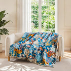 LUTBM Boho Throw Blanket for Bed 60"x80", All Season Cotton Couch Blankets - Image 2