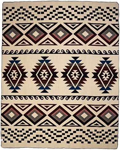 QISU Wool Blanket Throw | Large, Beautiful, Warm, Handmade in Ecuador by Local Artisans |94″ x 78″| Soft, Hypoallergenic & Breathable, Non-Itchy, Scratchy Fabric(Burgundy & Black Diamonds) - Image 3