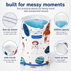 Disposable Vomit Bags, 2000ml Dual-Zip Paper Bags, 28 Pack - Image 2