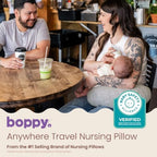 Boppy Anywhere Travel Nursing Pillow, Compact Breastfeeding Support Pillow - Image 2