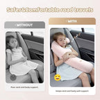 FLORICH Memory Foam Kids Travel Pillow, Car Sleeping Pillow, F-Shape Car Pillows for Adults and Children, Traveling Car Pillow for Kids with Removable Pillowcase (Dark Pink) - Image 3