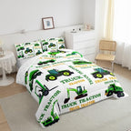Feelyou Garbage Truck Bedding Set Cartoon Car Comforter Set for Kids Boys - Image 4
