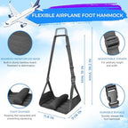 No Collapse Airplane Foot Hammock with Cylindrical Partition, 2 PCS - Image 4