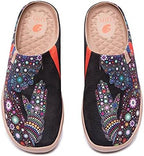 UIN Slipper Woman Travel Art Painted Shoes Wide Toe Casual Home Slip On Mules Malaga - Image 4