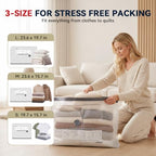 Travel Vacuum Bags with USB Electric Pump, 18 Combo Size - Image 4