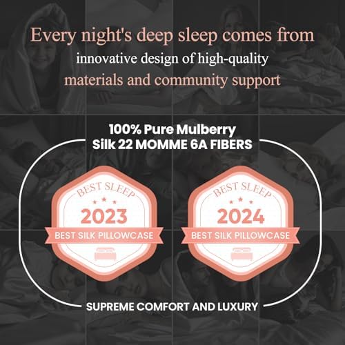 Ture 100% Mulberry Silk Pillowcase 22 Momme (SGS Certified) with Free Silk Eye Mask - Luxury Gift-Ready Folded Packaging, Cooling Pillow Cover for Hair & Skin Care (White, Standard (1 Pack)) - Image 5