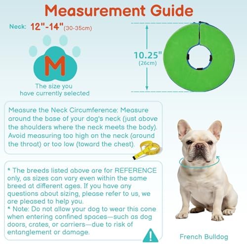 Dog Cone, No-Inflation Sponge Donut Collar for Dogs After Surgery - Image 5