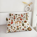 HOSIMA Christmas Deer King Quilt,Cute Holiday Bedspread for Room Decor. - Image 6