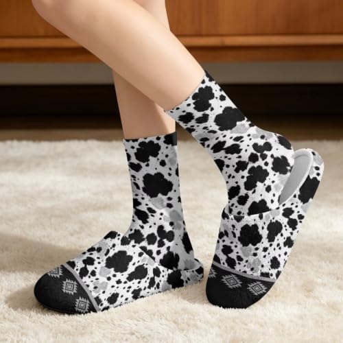 House Slipper and Socks Set for Women Warm Comfy Fuzzy Slipper with Crew Socks Plush Fuzzy Slippers for Indoor - Image 2