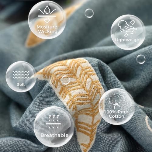 LUTBM Boho Throw Blanket for Bed 60"x80", 100% Cotton Soft Couch Blankets - Image 6